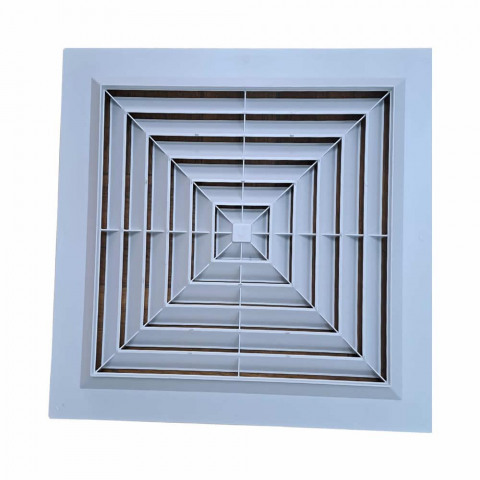 Решётка диффузорная 4-х поточная 595х595 (600x600)