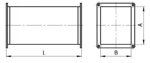 Воздуховод прямоугольного сечения